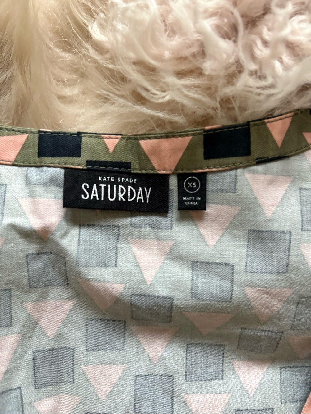 kate spade Pink and Black Geometric Fit-and-Flare Mini Dress - Picture 2 of 5